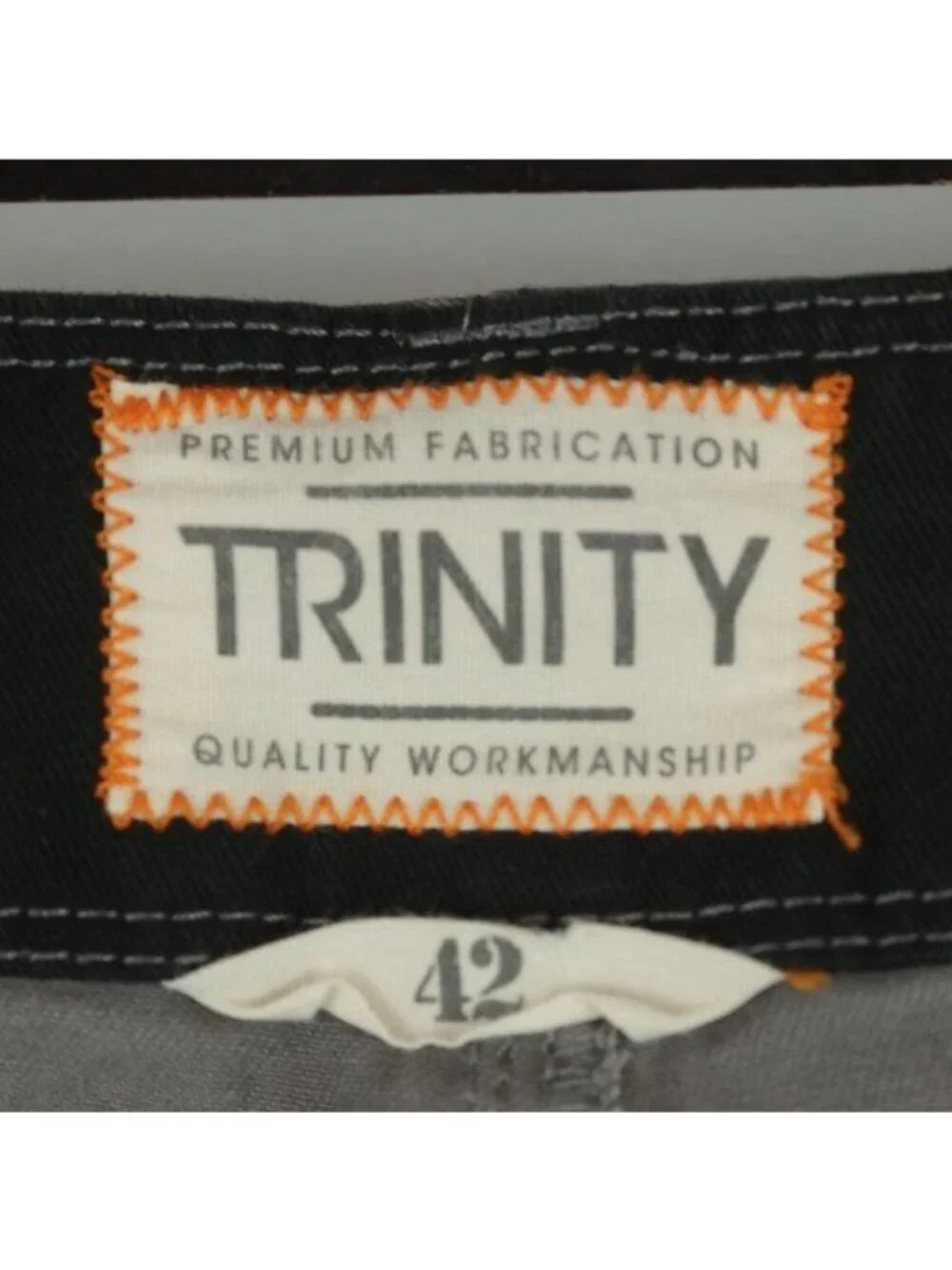 Trinity Men's Size 42 Gray Woven Cotton Twill Breathable Casual Cargo Shorts
